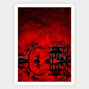 Oriental Landscape Sticker